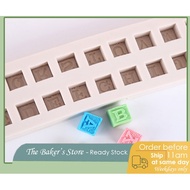 Alphabet ABC square Block fondant chocolate soap silicone cake mould SM7009