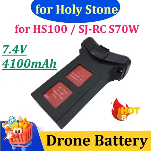 New 7.4V 2800mAh/4100mAh Battery for Holy Stone HS100 / SJ-RC S70W Drone - Replacement Li-ion Power 