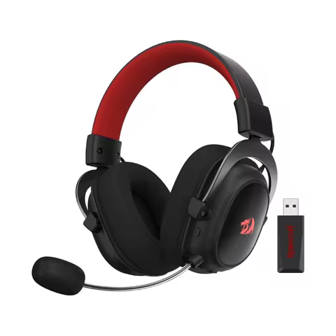 Redragon H510 PRO Zeus-X RGB Wireless Gaming Headset 7.1 Surround Sound 53MM Audio Drivers Multi Pla
