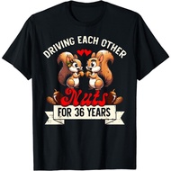 Couples Married 36-Year Funny 36Th Wedding Anniversary. T-Shirt