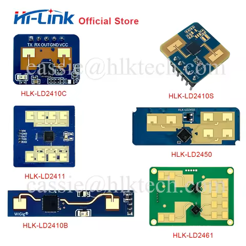 HiLink HLK-LD2410B LD2410C LD2420 LD2450 24Ghz Smart Human Presence Radar Module Multi-level intelli