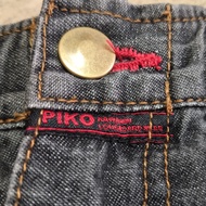Piko Cargo Jeans Pendek Y2k