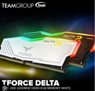 T-Force Delta16gb (2x8)  3200mhz Ddr4 RGB Memory White/Black