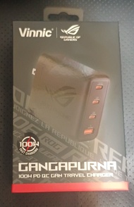 GaNGAPURNA 100W PD QC GaN 旅行充電器
