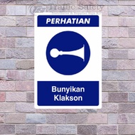 Horn sound sign sticker 15x20 cm, 20x30 cm, & 30x40 cm