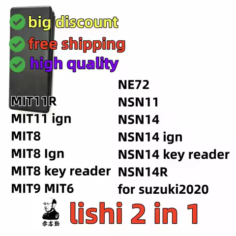 TOP sales Lishi 2 IN 1 tool MIT11R MIT11 ign MIT8 MIT9 MIT6 NE72 NSN11 NSN14 NSN14R for suzuki2020
