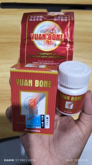 [MỚI] YUAN BONE Mẫu Mới có tặng kèm cao dán giảm đau.Hộp 40 viên.Hàng Malaysia