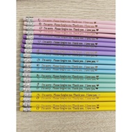 Ho'oponopono Purifying Pencil engraved with 4 mantras "i'm sorry . Please forgive me. Thank you . I 