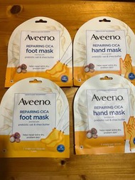 4組Aveeno護手/腳霜套合售。送沐浴乳放+乳液
