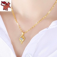 【Ready Stock 】rantai leher emas 916 necklace Emas Loket Nama Emas 916 tulen for women