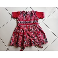 KIDS DRESS PUA KUMBU / DRESS MOTIF BORNEO / DRESS SARAWAK BUDAK