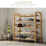 Shoe Rack Shoe Cabinet Bamboo Storage Rack Thickened Strip Storage Bamboo Strip Household Simple Multi-Layer Assembly Sh