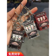 ✅ Souvenir ✅ Building Block Toy Pendant Keychain Ornaments in stock ❄Fruit Machine 777 Award Keychai