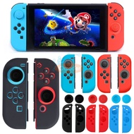 Anti-Slip Silicone Cover Guard Case Nintendo Switch Joy-Con Controller+Thumb Cap