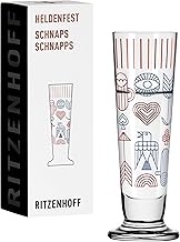 RITZENHOFF 1061015 Shot Glass 40 ml - Heldenfest Series, Motif No. 15, Shot Glass 4 cl Round, Multi-