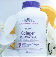 21st Century Super Collagen plus Vitamin C 180 tablets #6000 mg Collagen