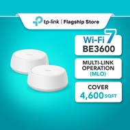 TP-Link BE3600 WiFi 7 Whole Home AI-Driven Mesh WiFi Router with Homeshield Deco BE22 (1 / 2 / 3 Pac