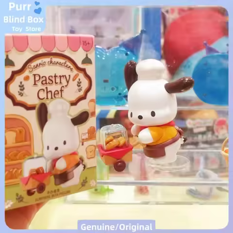 Sanrio Characters Original Pastry Chef Series Figures Blind Box Adorable Model Ornament Mystery Box 