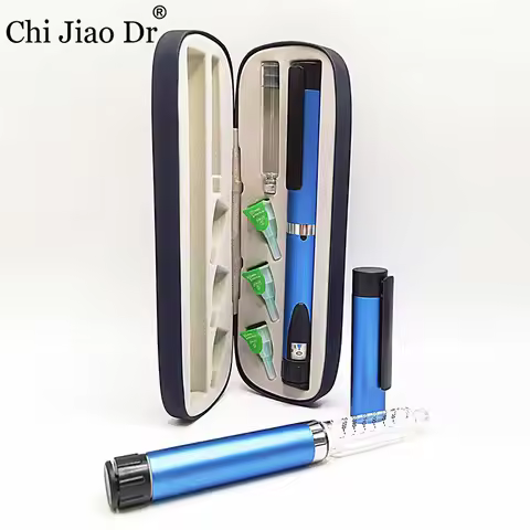 ChiJiaoDr Reusable Metal Insulin Injection Pen Sterile Pen Syringe Suitable for 3ml Ink Cartridge In