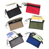 PLAIN COIN WALLET WITH ZIPPER EASY ZIPPY POUCH DESIGNER PROJECT WALLET/