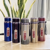 Double-layer 316 stainless steel 800 and 1000ml thermos flask - Keeps hot and cold for 24 hours, Wit