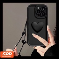 Phone Case Iphone 11 Iphone 7P Iphone 8P Iphone XR Black Love Bracelet Shockproof TPU Phone Case