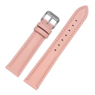 Strap Fossil Fosil Genuine Leather Watch Strap Women's Bracelet Pink First Layer Cowhide Pin Buckle Belt with 14/16mm