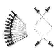 3/32" x 1/4" Pelbagai Jenis Rivet Hitam - 100 Keping, Rivet Aluminium, Rivet Logam, Rivet Kayak, Ala