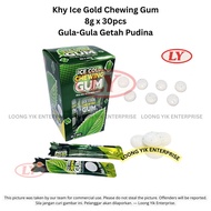 Khy Ice Gold Chewing Gum 8g X 30pcs Gula-Gula Getah Pudina