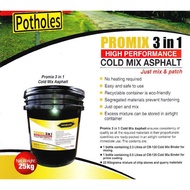 Promix 3in1 Cold Mix Asphalt  Patch Potholes Tar Sejuk  DIY Jalan Rosak  Driveway High Performance 沥
