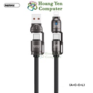 Remax C7 4in1 Charging Cable (A+C-C+L) 240W Multifunctional – Super Durable, Super Big Braided Wire 