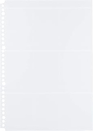 Collect Business Card Pocket, A4-L, 30 Holes, Transparent, 0.08 x 8.3 x 11.7 inches (0.2 x 21 x 29.7
