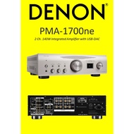Denon PMA-1700NE   2 Ch. 140W integrated Amplifier with USB-DAC SILVER