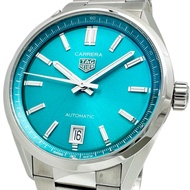 TAG HEUER WBN2316 Aquaracer 鏤空底蓋自動腕錶，不鏽鋼錶殼，水藍色錶盤，銀色錶帶，女款 [二手]