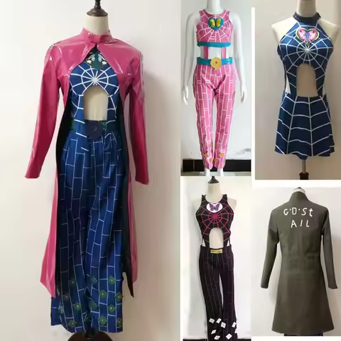 Anime Stone Ocean Jolyne Cujoh leather jacket Cosplay Costume Custom Made high quality Clothing
