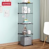 【COD】AONEZ Rak Bunga Besi Minimalis Murah Rak Hiasan Dengan 4 Slot Pajangan Dan 4 Muka Storage Rak Bunga Hiasan