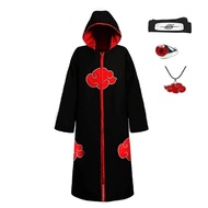 Akatsuki Cosplay Costume Cloak Mask Halloween Man Woman Cosplay Costume Accessories