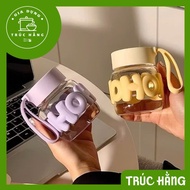HOHO 300ML ANTI-SPILL GLASS CUP WITH SILICON HANDLE. Glass Cup