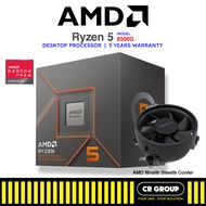 AMD Ryzen 5 8500G/8600G Desktop Processor with Wraith Stealth Cooler (3Yrs Warranty)