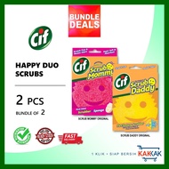 [BUNDLE DEAL] Cif Scrub Daddy & Mommy | Bundle of 2 Scrub Daddy Sponge Scrub Mommy Sponge