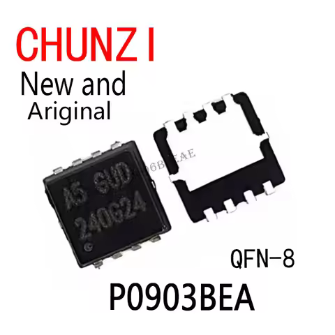 2pcs New and Original (A5 GND, A5 GNC, A5 PNB, A5...) QFN-8 Chip P0903BEA