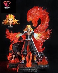 🟨現貨GK模型 全新 現貨 diamond studio Gk 雙頭雕 高配 亮燈 炎柱 煉獄杏寿郎 鬼滅之刃 figure 模型 已檢冇損