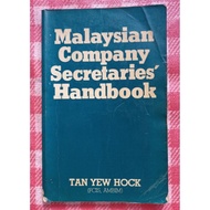 Preloved MALAYSIAN COMPANY SECRETARIES HANDBOOK tan yew hock