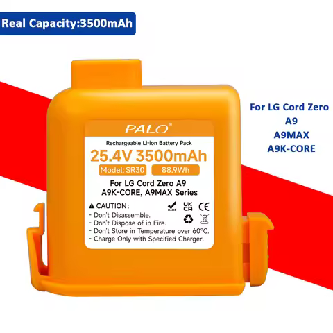 25.4V EAC63382204 Vacuum cleaner Replacement Battery For LG Cord Zero A9,A9M,A9S,A9K-PRO,A9K MAX,A9K