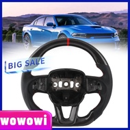 wowowi Aramox Carbon Fiber Steering Wheel Perforated Leather D Shaped Racing for S RT WK2 Track hawk