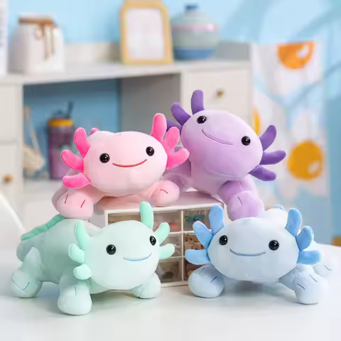 Axolotl Soft Plush Toys Kawaii Axolotl Plush Pillow Stuffed Animals Axolotl Christmas Gifts Home Dec
