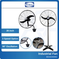 LEMAX 26" Inch Industrial Wall Fan Stand Fan Kipas Dinding Berdiri Industri 26 Inci IWF-26B ISF-26A