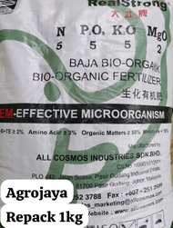 Real Strong Soil Conditioner Bio-organic Fertilizer 5-5-5-2 - (repack 1kg) Realstrong 555