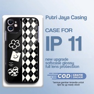 HP Latest IP 11 Case - IP 11 Casing - Cute Motif03 - Premium Glossy Hardcase - Softcase IPhp - Casin