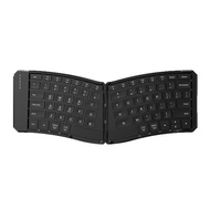 (XCTS) Three-Way Foldable Bluetooth Keyboard for Smartphones and Tablets Ergonomic V-Shape with Char